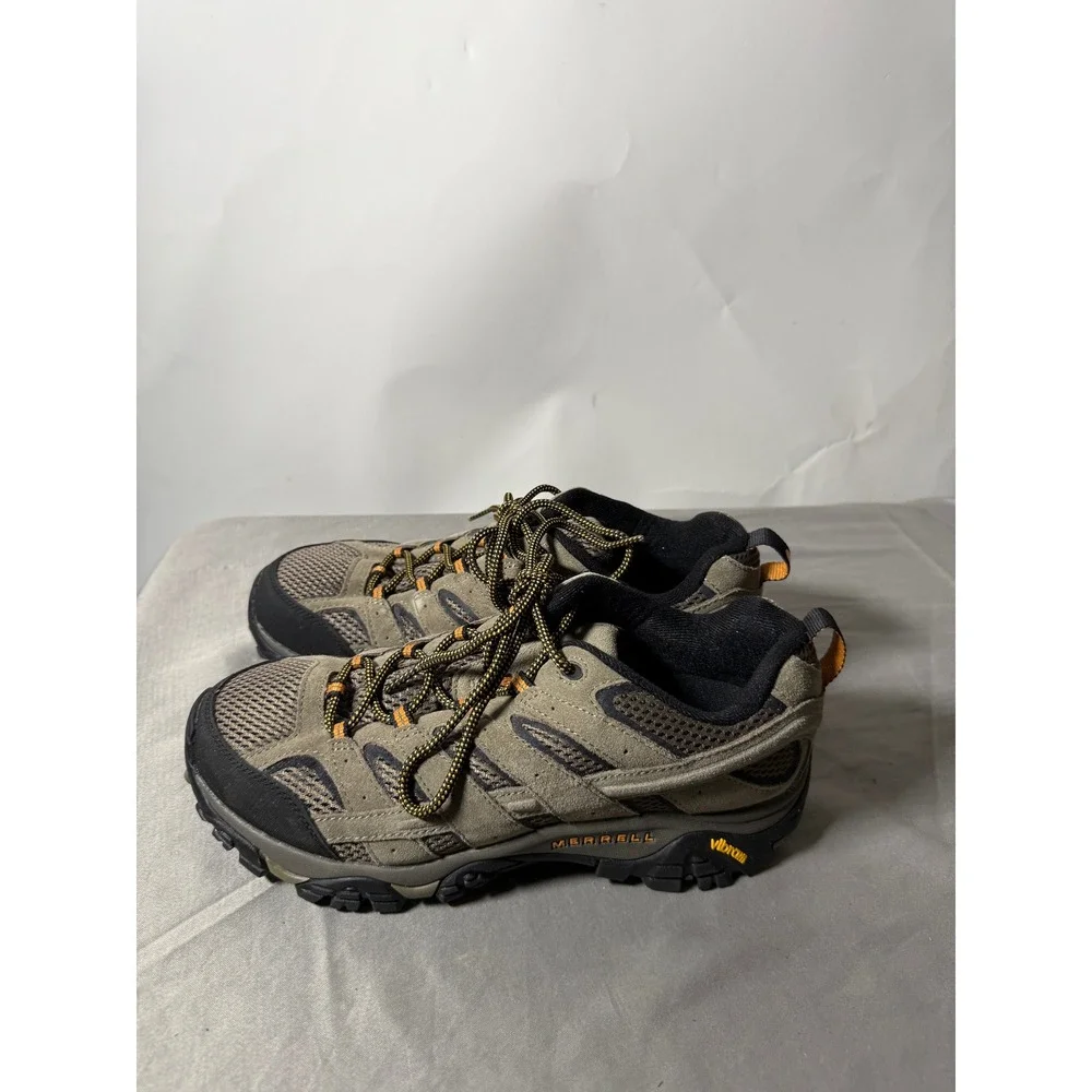 Merrell Moab 2 Ventilator Mens 8.5 Hiking Shoes Brown Suede Vibram Low Top Trail